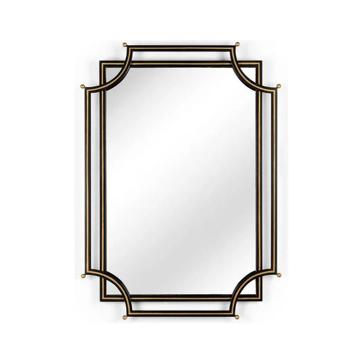 London Church Two Stacked Metal Framed Wall Mirror - LOOMLAN - Chelsea House - Wall Mirrors