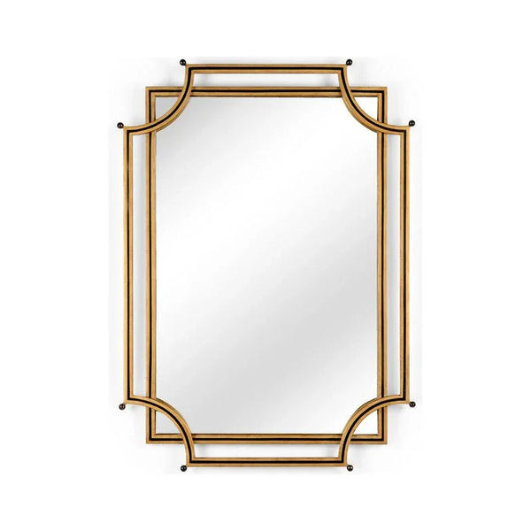 London Church Two Stacked Metal Framed Wall Mirror - LOOMLAN - Chelsea House - Wall Mirrors