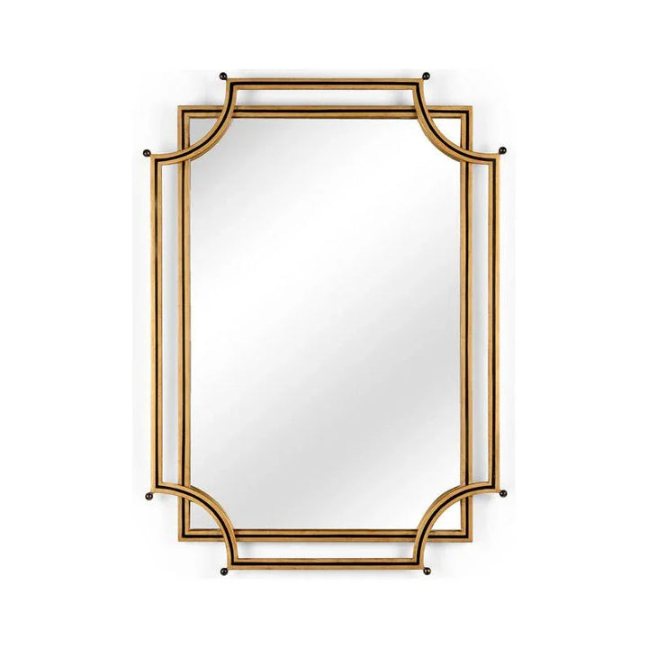 London Church Two Stacked Metal Framed Wall Mirror - LOOMLAN - Chelsea House - Wall Mirrors