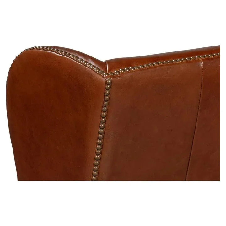 London Dry Leather Club Chair - LOOMLAN - Sarreid - Club Chairs