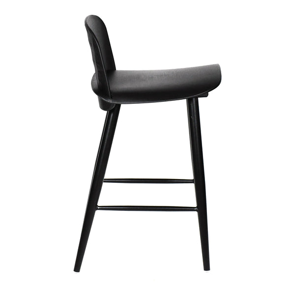  Looey Contemporary Black Counter Stool Moe' Home