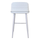  Looey Contemporary White Counter Stool Moe' Home