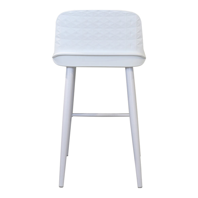  Looey Contemporary White Counter Stool Moe' Home