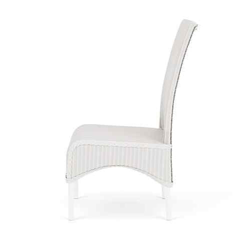 Loom High Back Armless Outdoor Dining Chair-Outdoor Dining Chairs-Lloyd Flanders-LOOMLAN