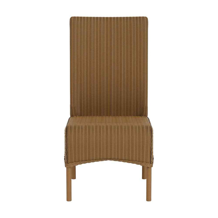 Loom High Back Armless Outdoor Dining Chair-Outdoor Dining Chairs-Lloyd Flanders-LOOMLAN
