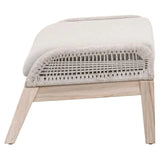 Loom Outdoor Footstool Rope Wood Frame