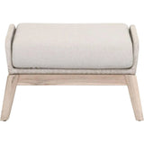 Loom Outdoor Footstool Rope Wood Frame