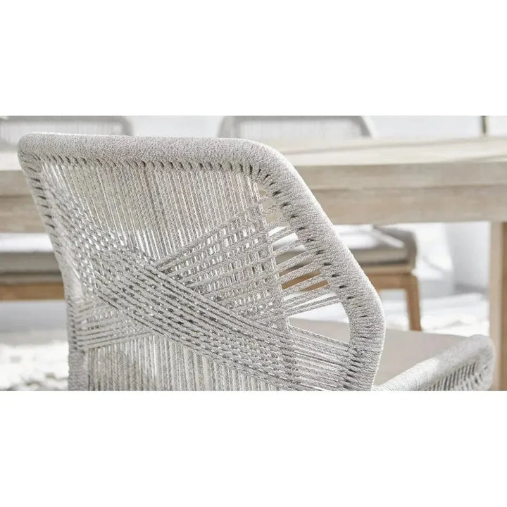 Loom Outdoor Rope Barstool Taupe Rope Wood-Outdoor Bar Stools-Essentials For Living-LOOMLAN