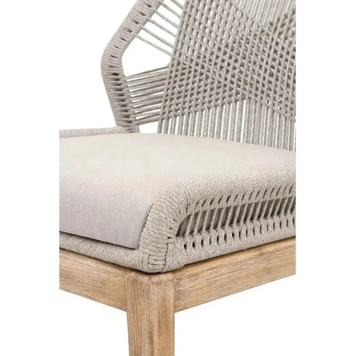 Loom Outdoor Rope Barstool Taupe Rope Wood-Outdoor Bar Stools-Essentials For Living-LOOMLAN