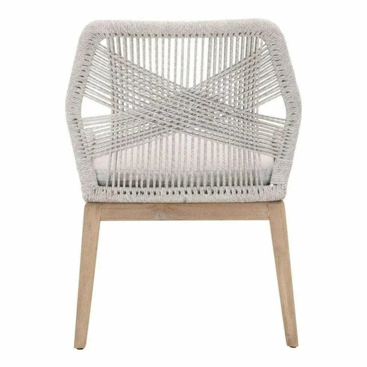 Loom Outdoor Rope Dining Chair 2PC-Outdoor Dining Chairs-Essentials For Living-LOOMLAN