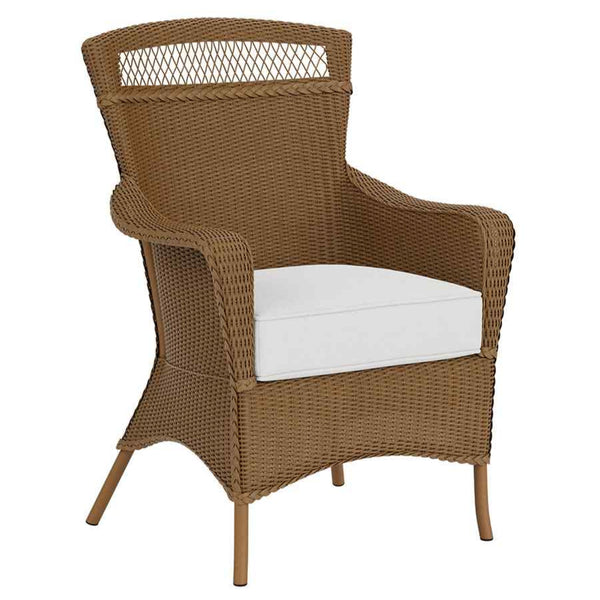 Loom Wicker Outdoor Dining Armchair-Outdoor Dining Chairs-Lloyd Flanders-LOOMLAN