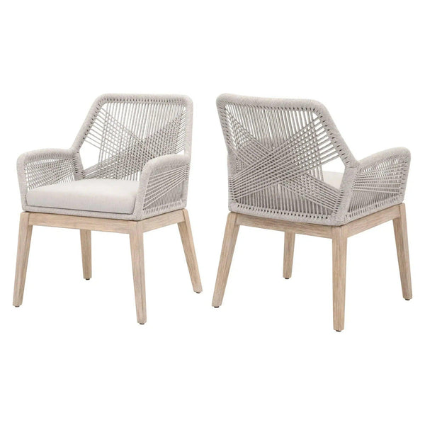 Loom Fabric Upholstered Dining Chair (Set Of 2)