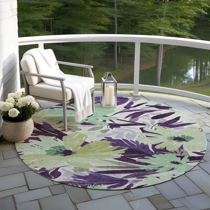 Loopra Purple Washable Indoor - Outdoor Rug - LOOMLAN - LOOMLAN Rugs - Outdoor Rugs