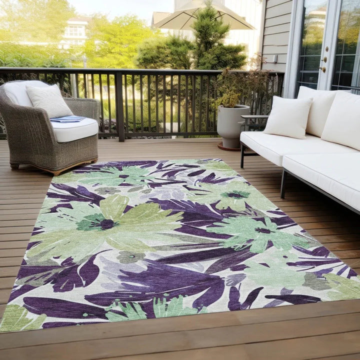 Loopra Purple Washable Indoor - Outdoor Rug - LOOMLAN - LOOMLAN Rugs - Outdoor Rugs