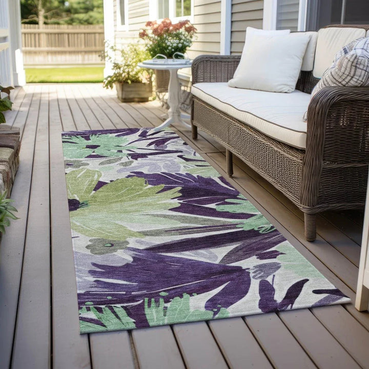 Loopra Purple Washable Indoor - Outdoor Rug - LOOMLAN - LOOMLAN Rugs - Outdoor Rugs