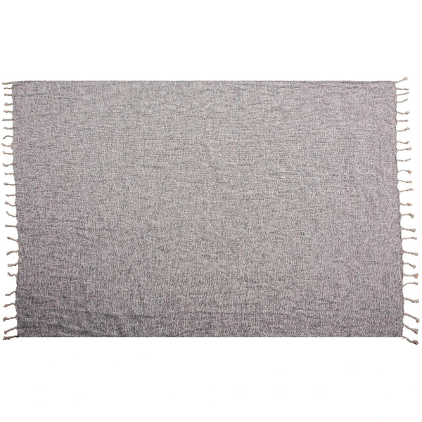 Lora Grey Throw Blanket-Throw Blankets-LOOMLAN-LOOMLAN