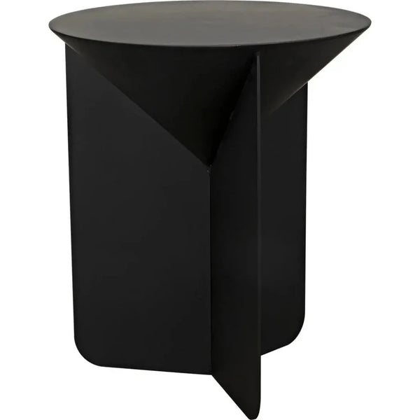Lora Side Table, Black Steel - LOOMLAN - Noir - Side Tables