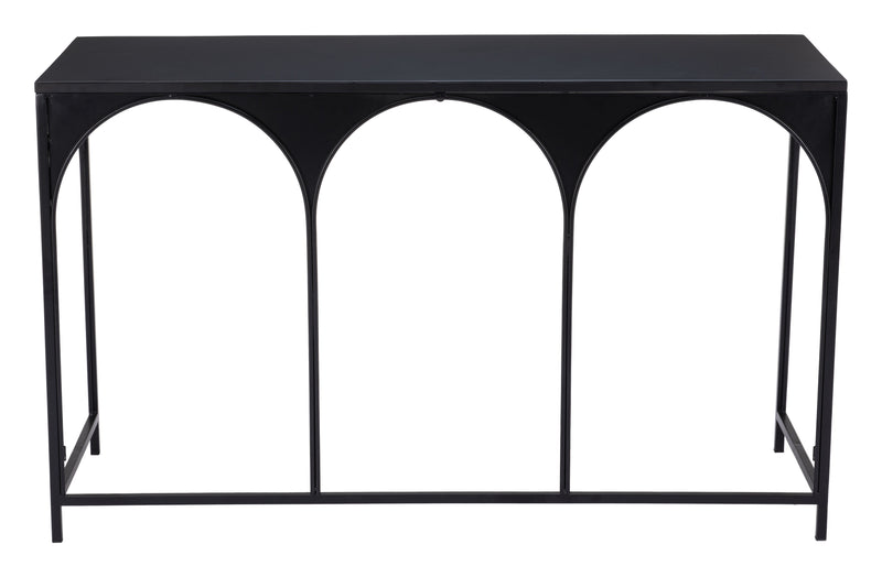 Loriet Console Table Black-Console Tables-Zuo Modern-LOOMLAN