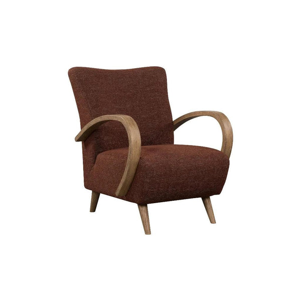 Louis Performance Fabric Club Chair-Club Chairs-LH Imports-Textured Choco-LOOMLAN