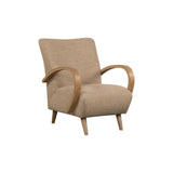 Louis Performance Fabric Club Chair-Club Chairs-LH Imports-Textured Honey-LOOMLAN