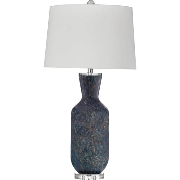 Loundes Blue Art Glass Table Lamp - LOOMLAN - Bassett Mirror - Table Lamps