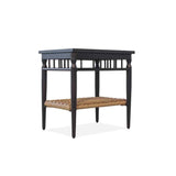 Low Country 24" Rectangular End Table Premium Wicker Furniture Outdoor Side Tables LOOMLAN By Lloyd Flanders