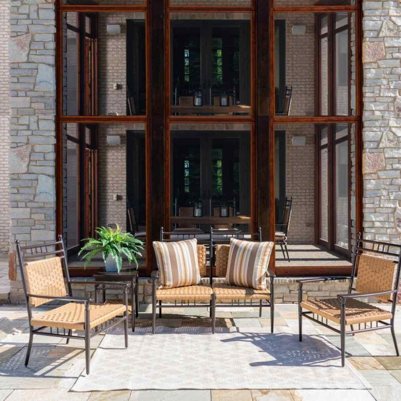 Low Country Cushion less Lounge Chair Premium Wicker Furniture Outdoor Accent Chairs LOOMLAN By Lloyd Flanders