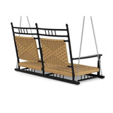 Low Country Cushion less Porch Swing Premium Wicker Furniture Outdoor Swings LOOMLAN By Lloyd Flanders