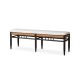 Low Country Dining Bench Premium Wicker Furniture Outdoor Benches LOOMLAN By Lloyd Flanders