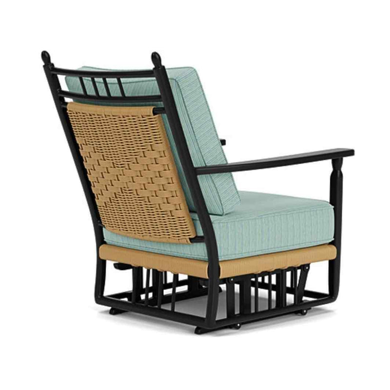 Low Country Glider Lounge Chair Premium Wicker Furniture Outdoor Accent Chairs LOOMLAN By Lloyd Flanders