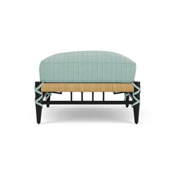 Low Country Ottoman Premium Wicker Furniture Outdoor Ottomans LOOMLAN By Lloyd Flanders