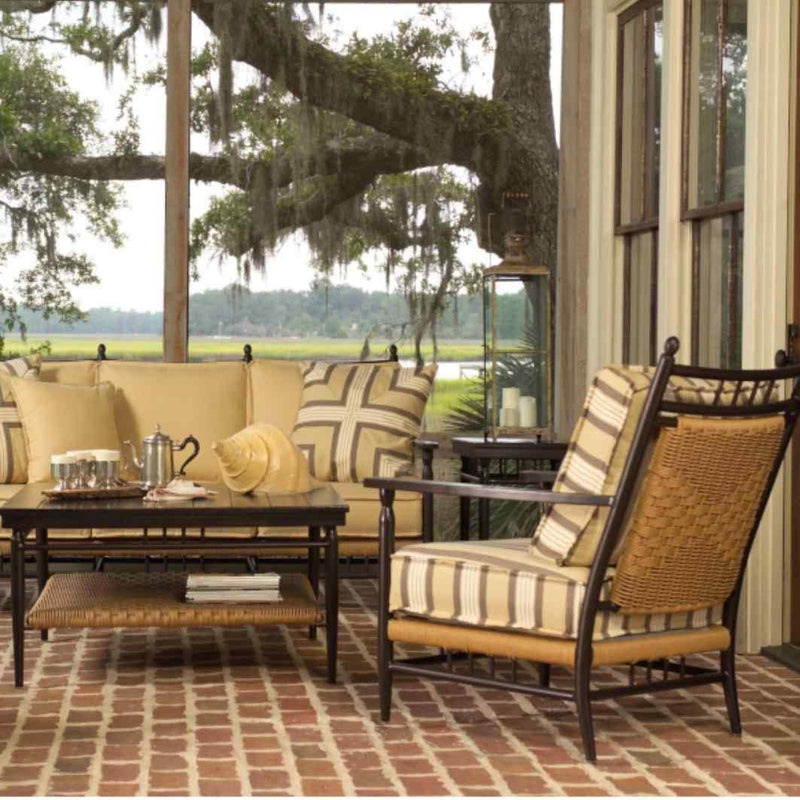Low Country Sofa Premium Wicker Furniture Outdoor Sofas & Loveseats LOOMLAN By Lloyd Flanders