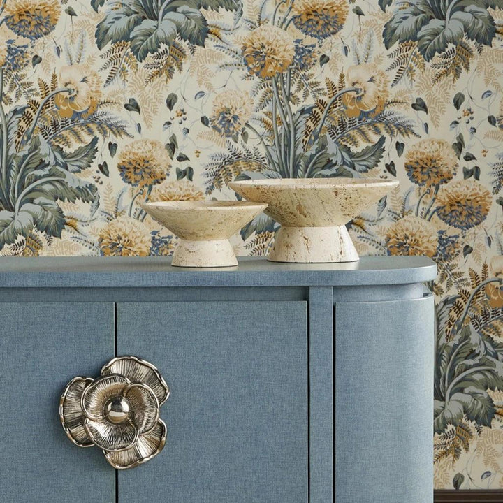 Lubo Travertine Small Bowl - LOOMLAN - Currey & Co - Boxes & Bowls