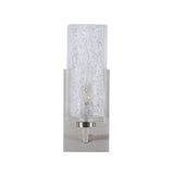 Lucallan Nickel Finish Acrylic Wall Sconce-Wall Sconces-Wildwood-LOOMLAN