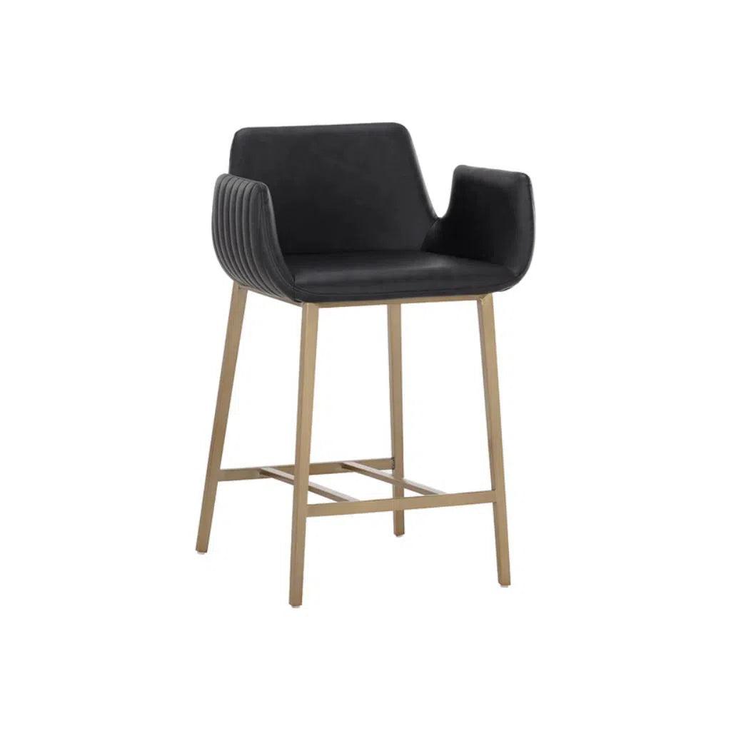 Lucano Leather Counter Stool