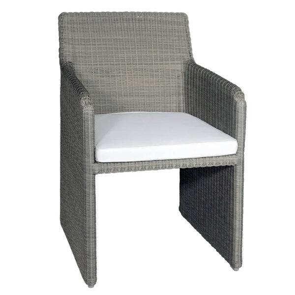 Lucas Aluminum Framed Patio Dining Chair-Outdoor Dining Chairs-Artesia-LOOMLAN