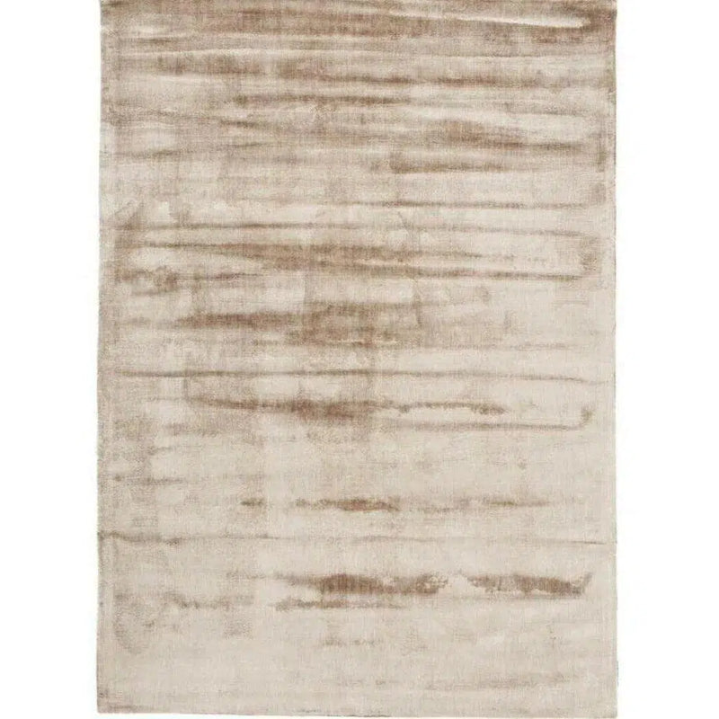 Lucens Beige Solid Handmade Area Rug