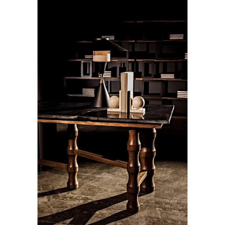 Lucia Black Steel Table Lamp - LOOMLAN - Noir - Table Lamps