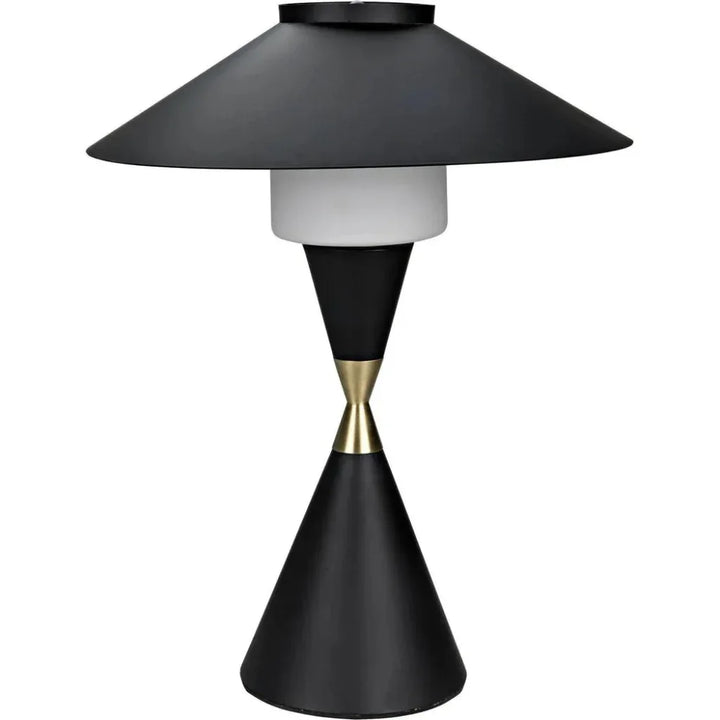 Lucia Black Steel Table Lamp - LOOMLAN - Noir - Table Lamps