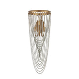 Lucien Modern Elegance French Gold Leaf Wall Sconce