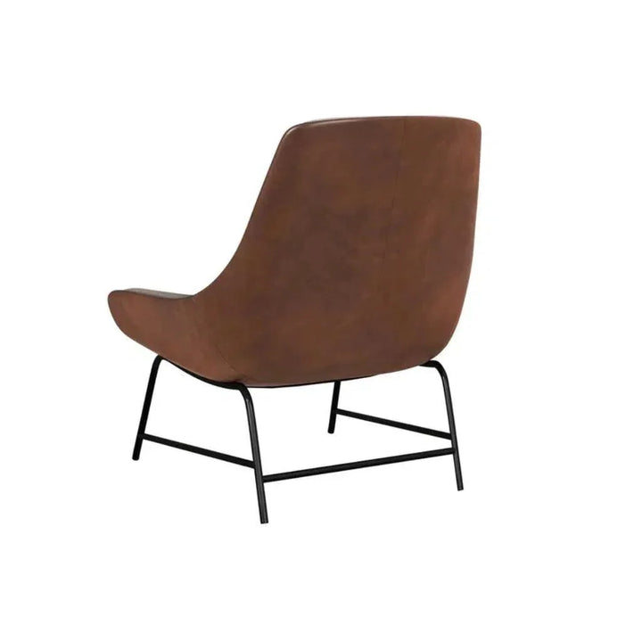 Lucier Leather Handsome Lounge Chair - LOOMLAN - SUNPAN - Accent Chairs