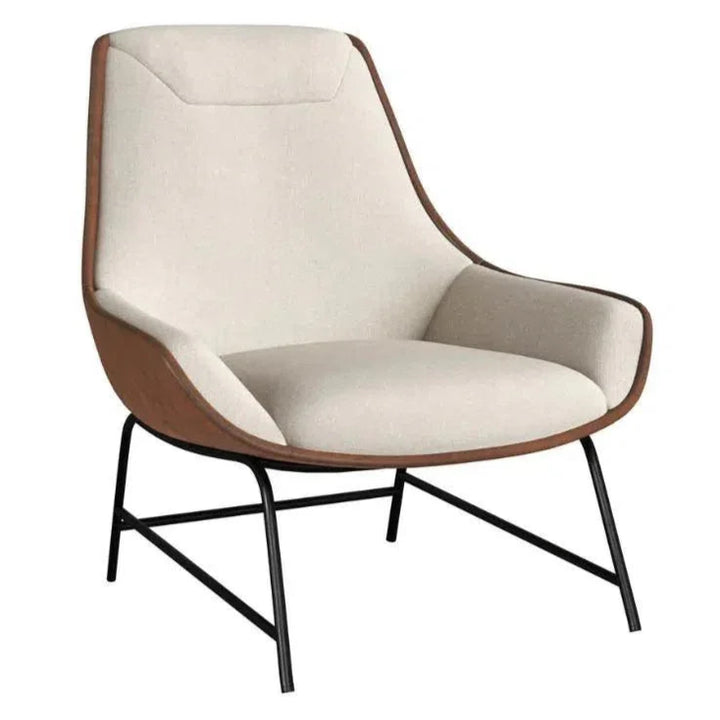 Lucier Leather Handsome Lounge Chair - LOOMLAN - SUNPAN - Accent Chairs