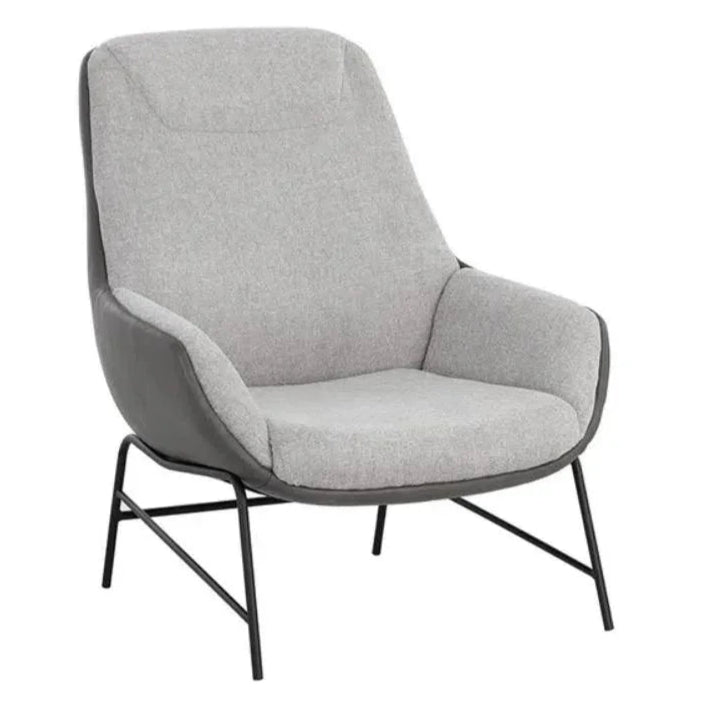 Lucier Leather Handsome Lounge Chair - LOOMLAN - SUNPAN - Accent Chairs