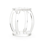 Lucite Acrylic Made Outdoor Garden Stool