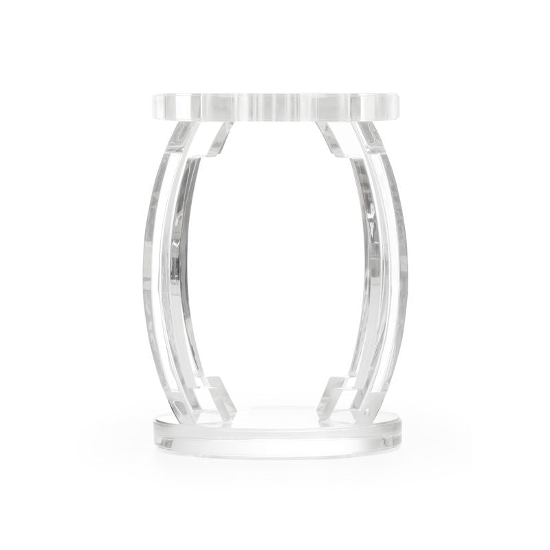 Lucite Acrylic Made Outdoor Garden Stool