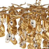 Lucullan 14-Light Gold Chandelier-Chandeliers-Currey & Co-LOOMLAN