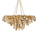 Lucullan 14-Light Gold Chandelier-Chandeliers-Currey & Co-LOOMLAN