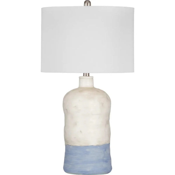 Lucy Resin White Table Lamp - LOOMLAN - Bassett Mirror - Table Lamps