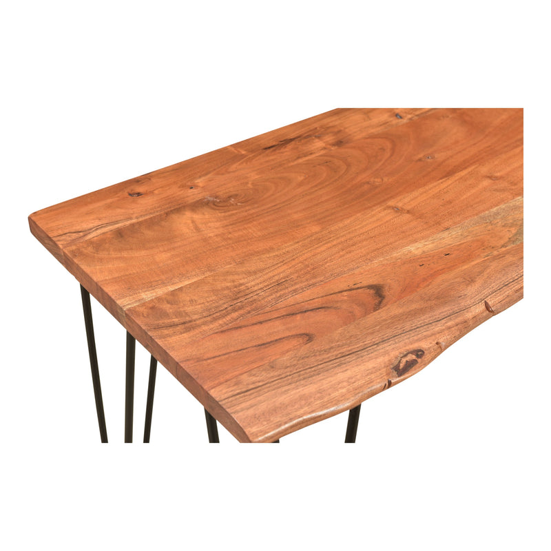  Luka Industrial Solid Acacia Wood Desk Moe' Home