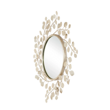 Lunaria Round Mirror-Wall Mirrors-Currey & Co-LOOMLAN